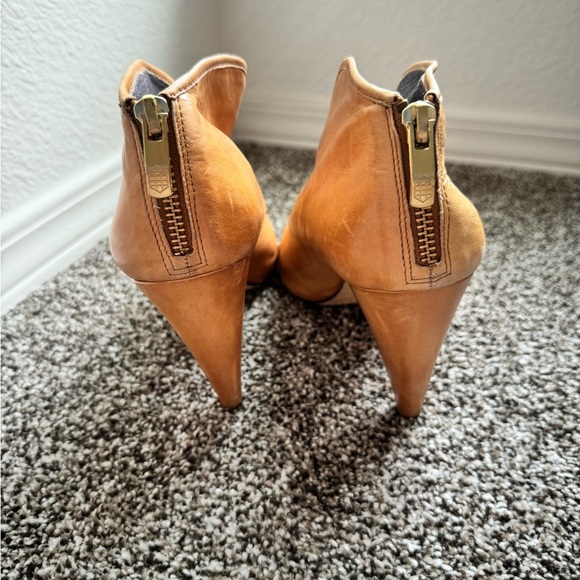 Vince Camuto Tan Leather Booties - Picture 4 of 6
